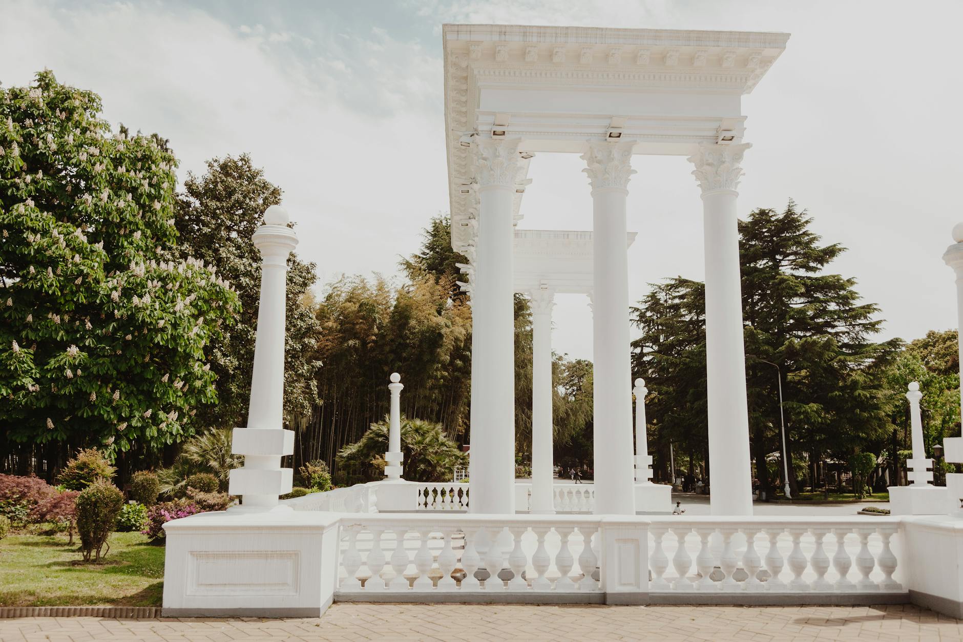 columns and archs monument in park